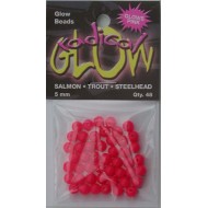Radical Glow Beads Powerful Pink 4mm 48/bag