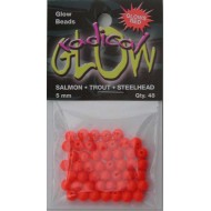 Radical Glow Beads Red 4mm 48 / bag