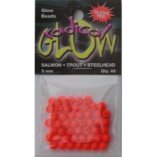 Radical Glow Beads Red 5mm 48 / bag