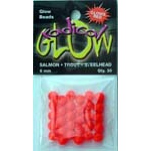 Radical Glow Beads Red 6mm 30 / bag