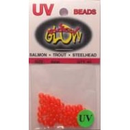 Radical Glow Beads Red UV 4MM 40 pack