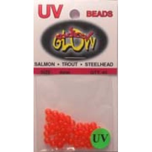 Radical Glow Beads Red UV 4MM 40 pack