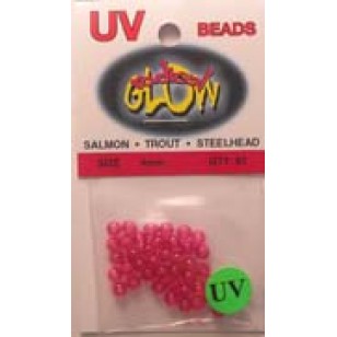Radical Glow Beads Purple UV 4MM 40 pack