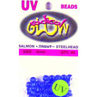 Radical Glow Beads 5mm Blue UV 40 pack