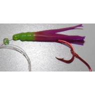 Glitter Bugs Micro Hoochie Green/Purple 1 3/8"