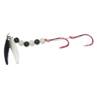 Rocky Mountain Tackle Crystal  Shad Black/White Spinner Glow