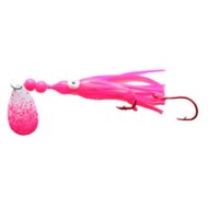 Rocky Mountain Tackle 1.5" Super Squid Spinner Double Glow Pink