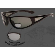 Fishin Vision Bi-Focal Window 150 Magnifier Sunglasses Black