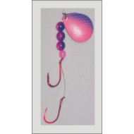 Crystal Basin Tackle Pink/Blue Glow Spinner