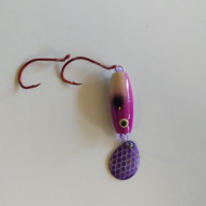 Kokaneemart Spin Minnow- Purple Fishscale Blade
