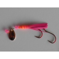 Glitter Bugs Micro Hoochie w/Indiana Copper Blade Purple 1 3/8"