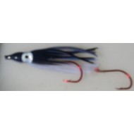Rocky Mountain Tackle 1.5"  Signature Squid Double Glow Black Cotton Candy