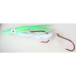Rocky Mountain Tackle 1.5"  Signature Squid Double Glow Green Cotton Candy