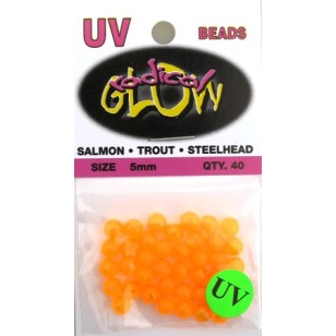 Radical Glow Beads 5mm Orange UV
