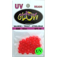 Radical Glow  Beads 5mm Red UV