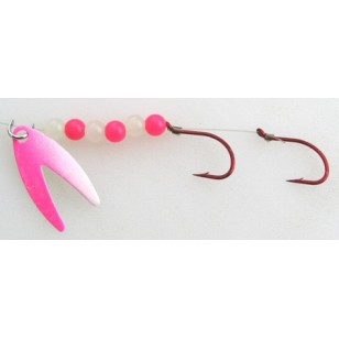 Rocky Mountain Tackle Crystal Pink-N-Glow Assassin Spinner Glow