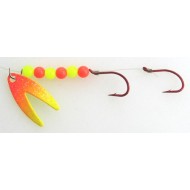 Rocky Mountain Tackle Crystal Orange-N-Chart Assassin Spinner Glow