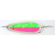 Rocky Mountain Tackle Signature Dodger Lime/Pink 50/50 Fire Ice 4.25"