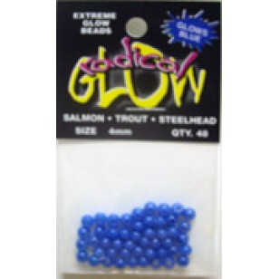 Radical Glow Beads Glacier Blue 5mm 48/bag