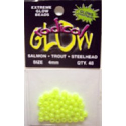 Radical Glow Beads Chartreuse 5mm 48/bag