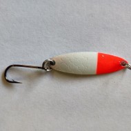 Luhr Jensen Needle Fish Spoon No.1 Pearl Orange Fluorescent